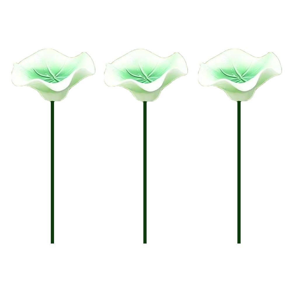 3pcs Flower Shape Bee Butterfly Water Dispenser Ceramic Bee Watering Station  Outdoor Use