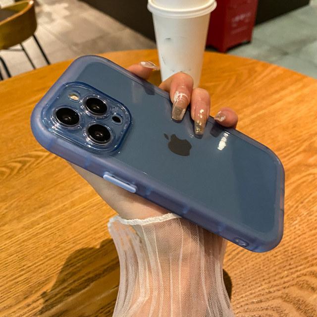 Прозрачный противоударный чехол-бампер для телефона Iphone 13 11 12 Pro Max Xs Max Xr X 7 Plus, 14 мягких цветных кнопок, защитный чехол для камеры