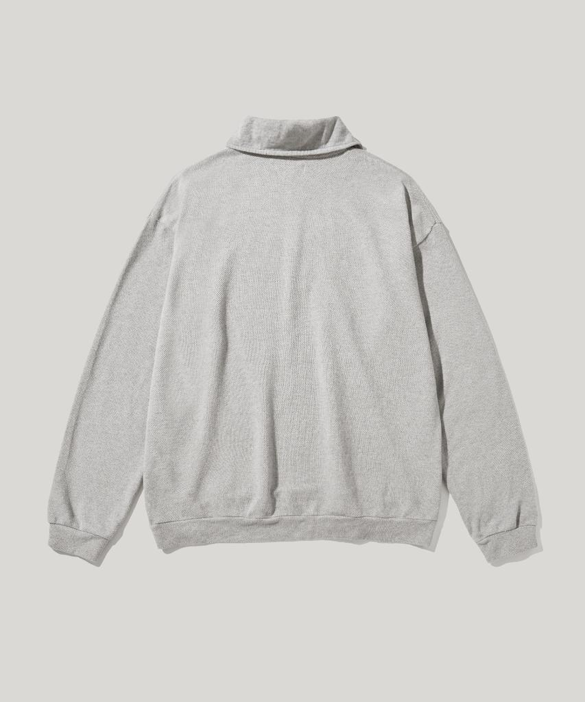 RUSTICCLUB Rc Wide Collar Vintage Pique Shirt_Grey
