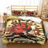 Japanese Samurai Bedding Set Soft Duvet Cover Set Men Teen Bedroom Single Double King Size Duvet Cover Pillowcase Boy Gift