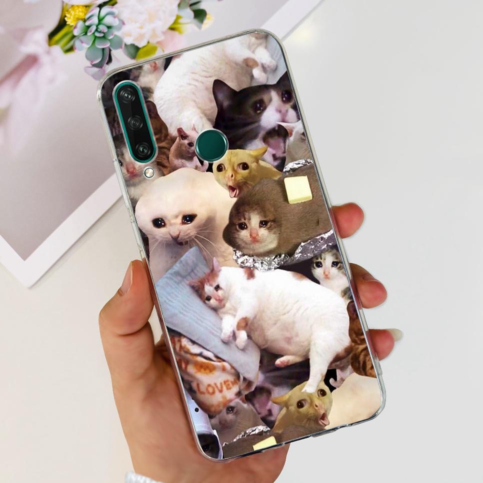 New Case For Huawei Y6p MED-LX9 Luxury Flower Love TPU Soft Silicone Back Cover For Huawei Y6p Y6P 2020 Bumper Phone Case Funda