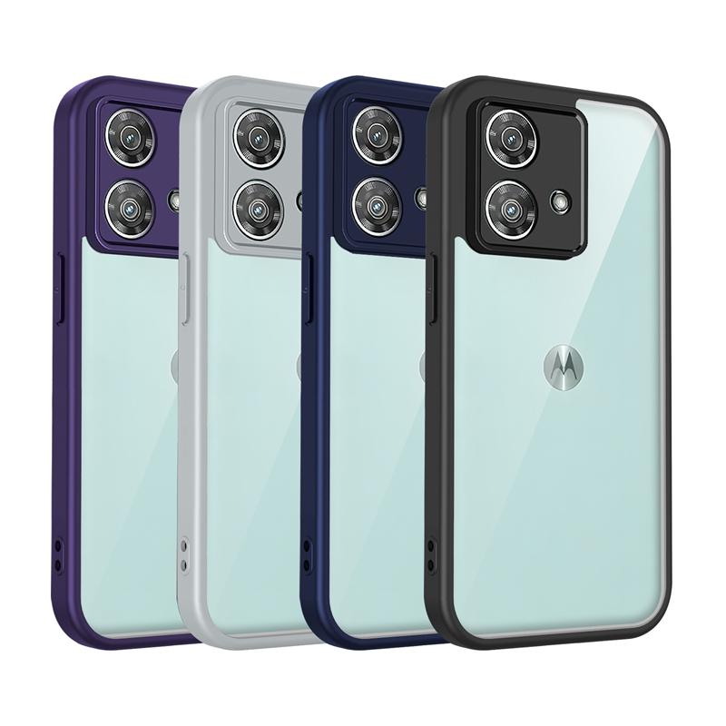 Transparent Silicone Case For Motorola Moto G84 G64 G54 G34 G24 G14 G04 G04S Power PC Back TPU Bumper Shockproof Phone Cover