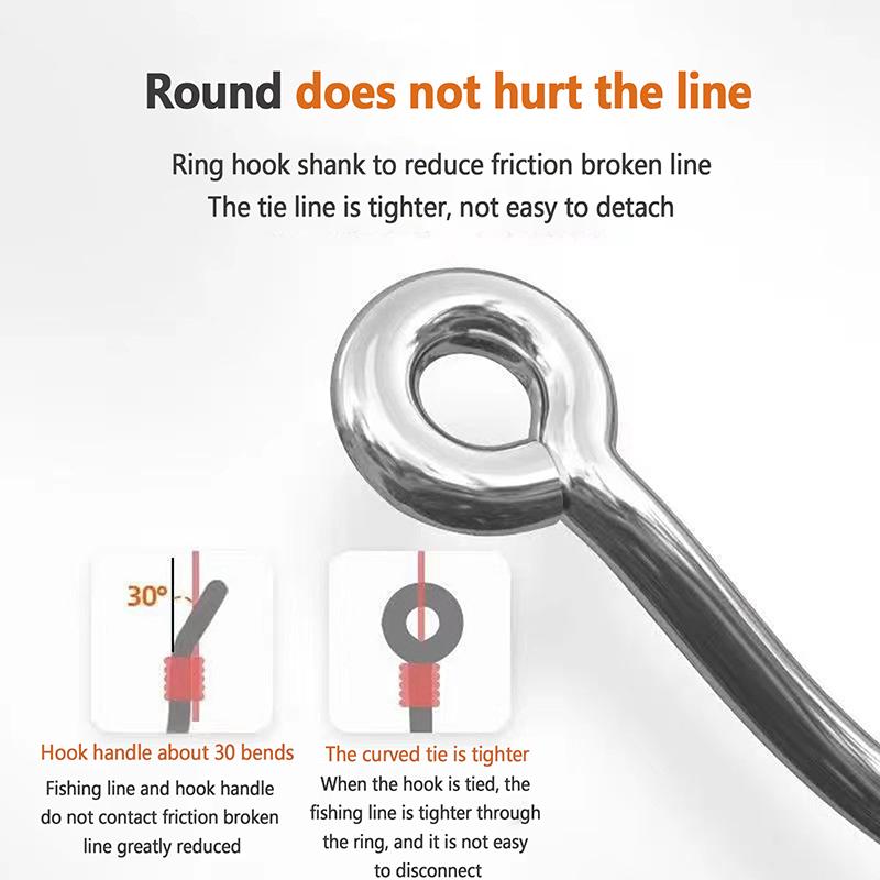 12 шт./упак. рыболовный крючок из высокоуглеродистой стали с острым ушком и зазубринами, автоматический перекидной рыболовный крючок для принадлежностей для ловли карпа