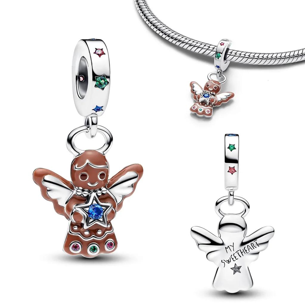 Аутентичные Медные Золотистые Круглые Шармы Лошадь Лев Замок Бусины Браслет Ожерелья Женский Рождество Хэллоуин DIY Подарок