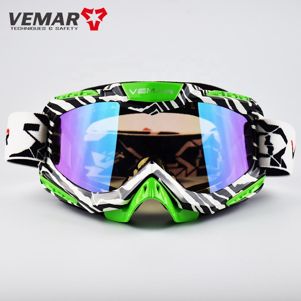VEMAR Motorcycle Riding Goggles Off Road Helmet Goggles Ski Sport for Motocross Racing MTB ATV Bike Goggles Glasses Men Women
