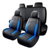 Universal Diamonds Quilted Car Seat Covers Cushion Protectors 2/4/9PCS Premium PU Leather For Sedan SUV All Season Use