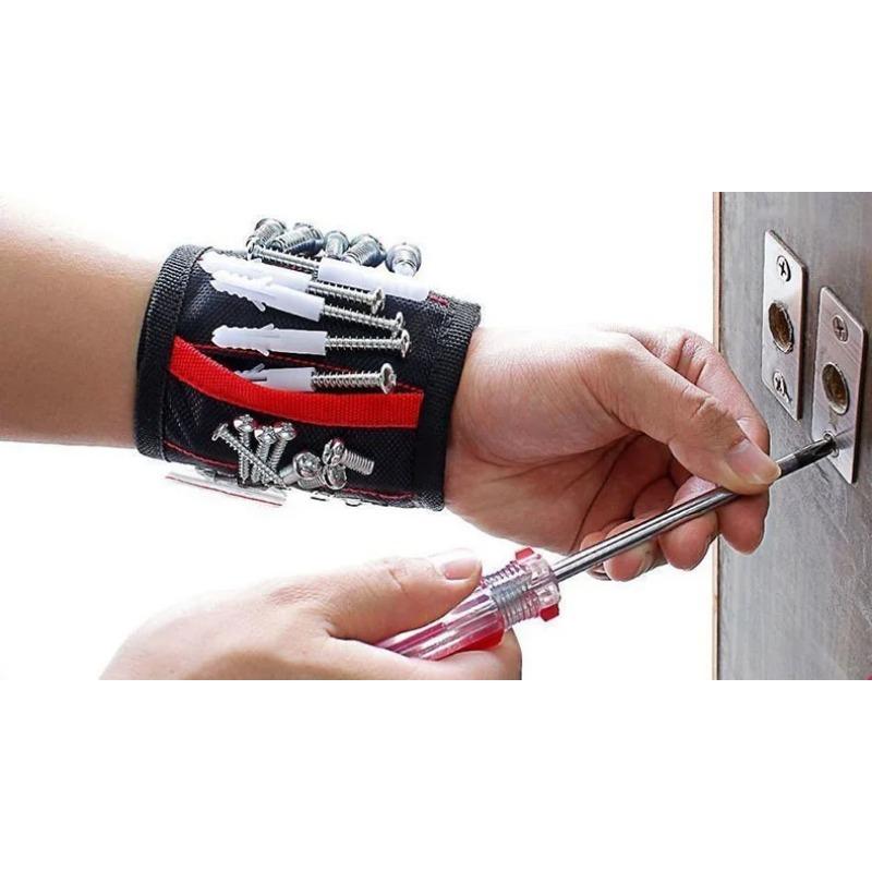 Magnetic Wristbands Weak Magnetism Holds Set Screw Bracelet Movement Magnetic Nail Drilling Manager Storage Wrist Electrician