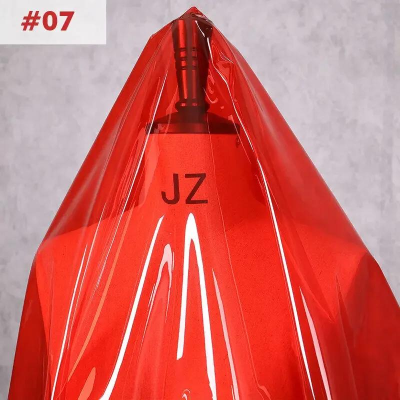 120x50cm TPU Fabric PVC Jelly Film Waterproof Crystal Bag Plastic Raincoat Fabric Transparent Clothing Bag Stage Diy Material