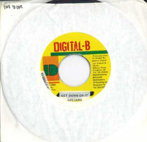 7inch Record LUCIANO - Get Down Off It / Rhythm One To One NONE DIGITAL-B 2003 Jamaica Reggae, Ska & Dub Used