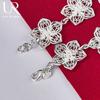 925 Sterling Silver Seven Flower Bracelet Fashion Jewelry