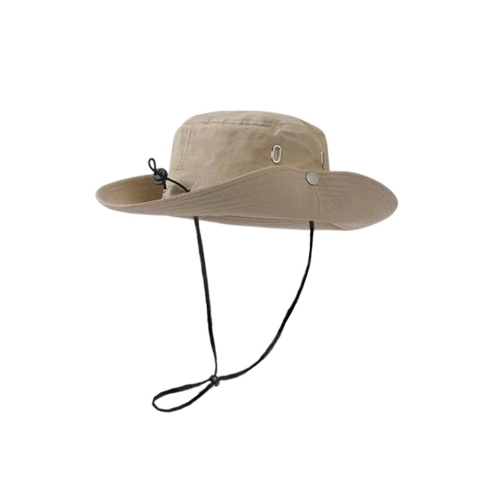 Sunscreen Sun Hat Solid Color Hiking Cap Fashion Hiking Fisherman Hat Fishing