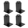 4pcs Aluminum Alloy Adjustable Feet Sofa Bed Foot Legs Support for Cupboard Cabinet Furniture