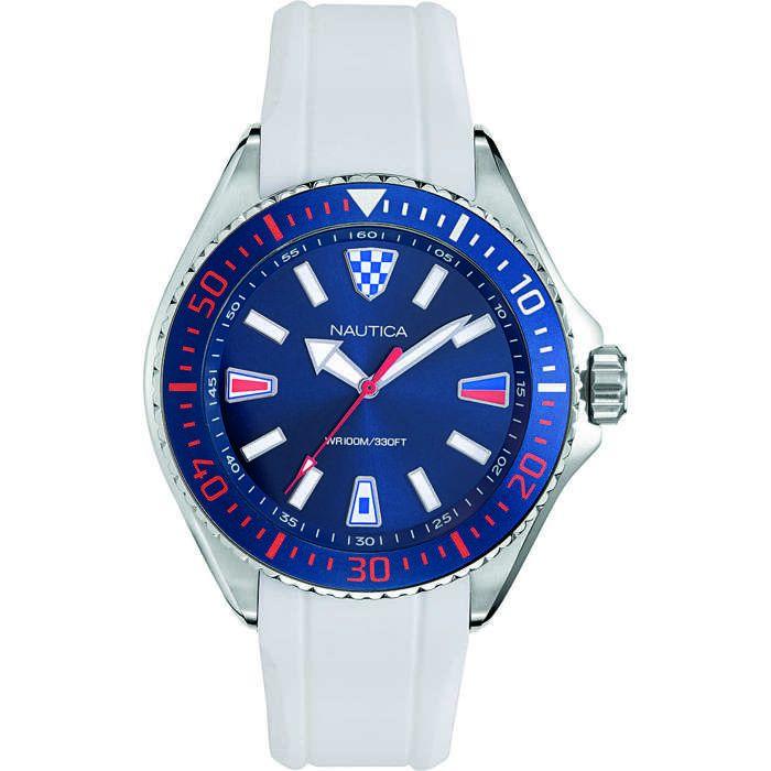 Montre - NAUTICA - Crandon Park Beach NAPCPS902 - Quartz - Acier inoxydable - Bracelet Silicone Blanc
