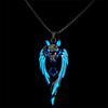 Wolf Pendant Necklaces For Men Glow Domineering Animal Chain Glowing Necklace