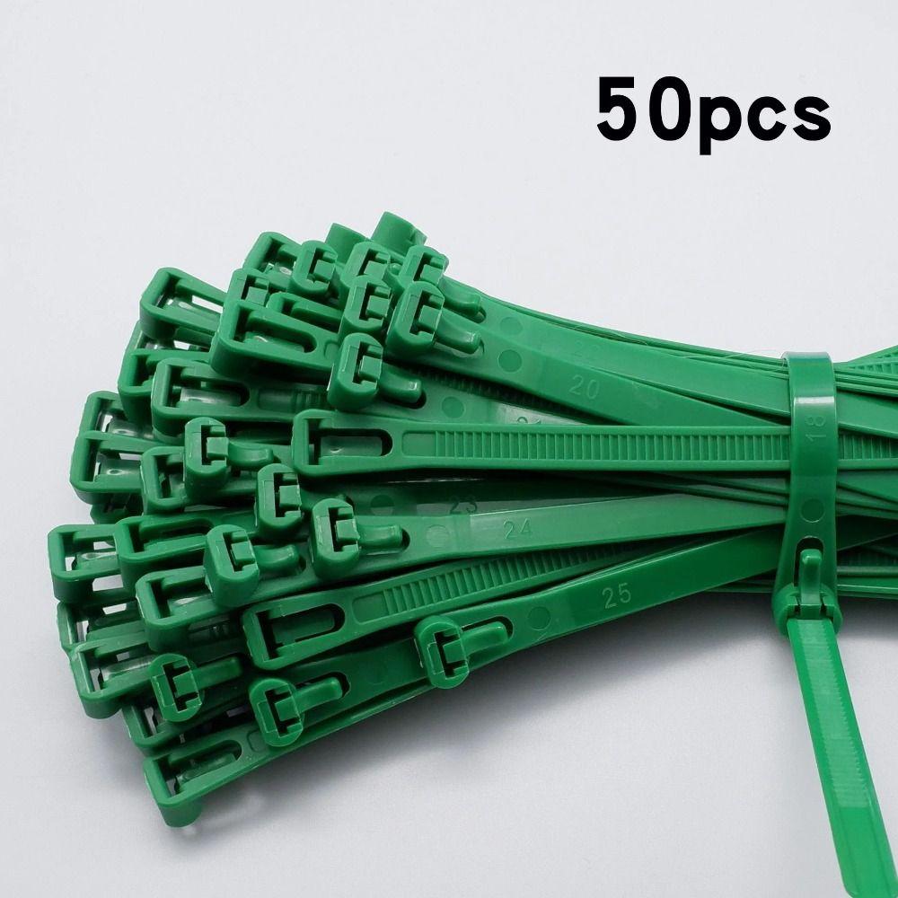 50pcs Loose Slipknot Cable Zip Tie 5*200 Nylon Cable Tie Quality Detachable Bundle