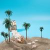 5Pcs Exquisite Miniature Plant Sand Table Plant Pots model Coconut Palm Tree Craft Micro Landscape Plastic Bonsai