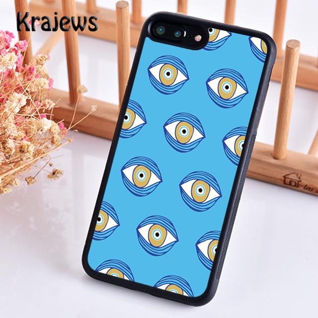 Мягкий чехол Krajews EVIL EYE Collage для iPhone 14 5 6s 7 8 plus X XR XS 11 12 13 pro max Samsung Galaxy S21 S22ultra