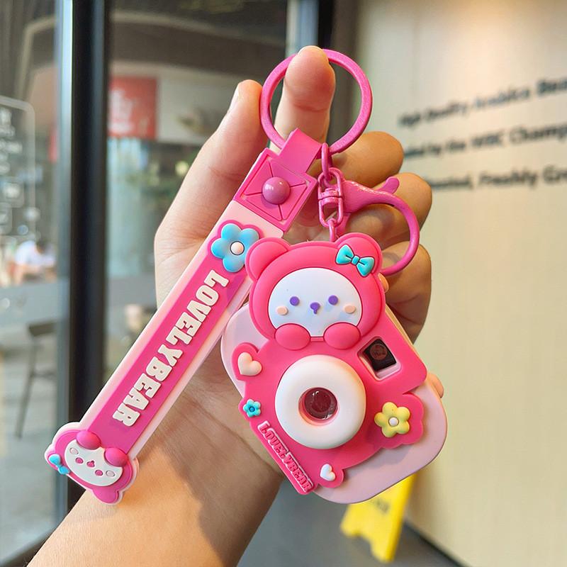 Прекрасный брелок-проектор в виде камеры, декоративный мультяшный брелок, подарок на все случаи жизни