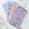 Cute 3D Stickers Cartoon 3D Scrapbook Aesthetic Sticker DIY Phone Case Kawaii Stickers Stationery Korean Decals Crystal Sticker