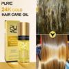 24K Gold Hair Oil Smoothing Damage Dry Frizzy Coconut Oil Shiny 72h Moisturizing Anti Breakage Tangles Hair Loss Care 50ml