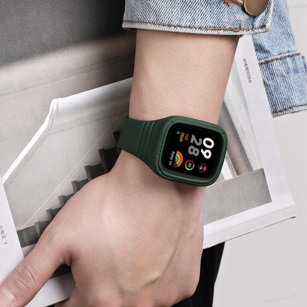 Чехол+Силиконовый ремешок для Redmi watch 3 active/Lite band умные часы Аксессуары Водонепроницаемый браслет для redmi watch 3 active/Lite