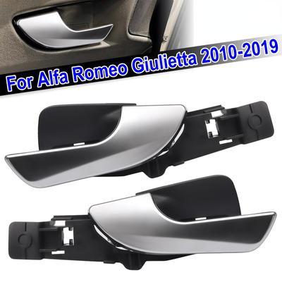 Передняя левая и правая ручка внутренней двери автомобиля для Alfa Romeo Giulietta 2010-внутренняя ручка хром-серебристый для bmw