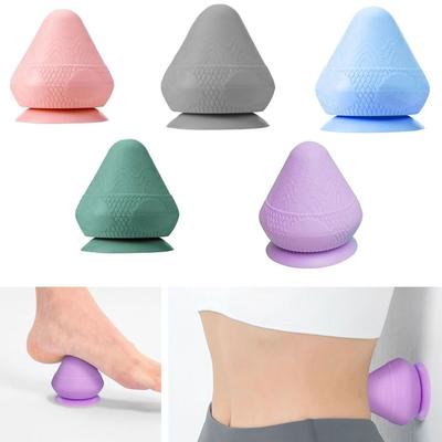 Массажер Триггерная точка Фасциальный массажный мяч с присоской Настенный массажер Портативный фитнес-мяч