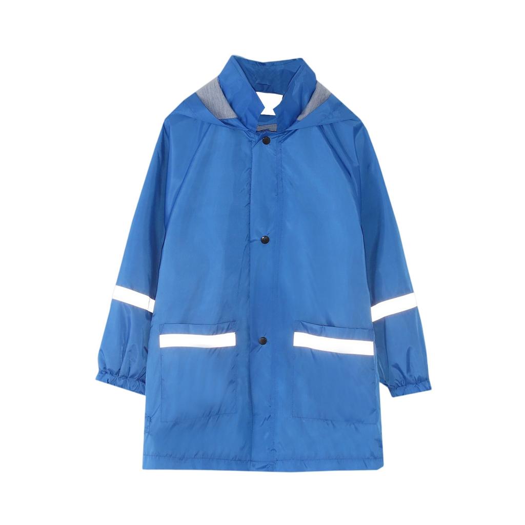 Детский дождевик - Однотонная куртка с капюшоном для улицы