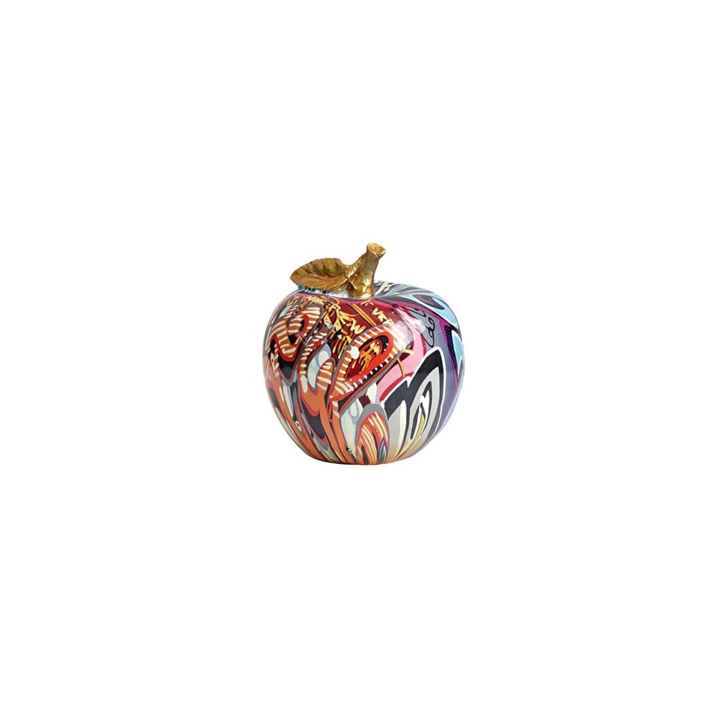 Colorful Printed Apples, Creative Ornaments, Personalized Home Art Decorations For Fruit Living Room Bookshelves.