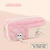 Black Cat Pen Bag Multi-layer Stationery Bag Cartoon Stationery Organizer  Student Gift