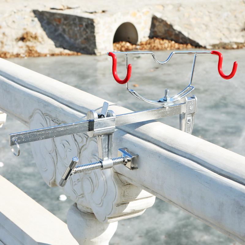 Portable Baitcasting Reel and Rod Holder Tripod for Bridge and Boat Fishing