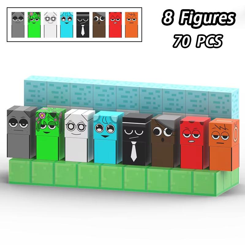 Магнитный строительный блок Sprunki Magnet Cube Mine World Set для мальчиков и девочек в возрасте от 3 лет, модель «сделай сам», детский STEM-сенсорный музыкальный подарок