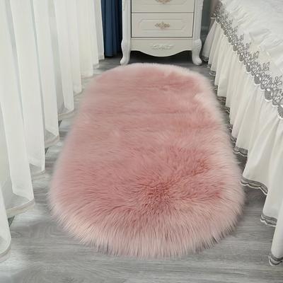 Роскошный пушистый плюшевый ковер, легкий однотонный ковер для спальни, гостиной, балкона - для использования в помещении