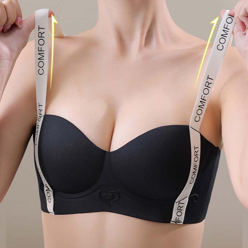 Удобное не оставляющее следов не стальное кольцо с буквами бретельки половина чашки нижнее белье женское маленькая грудь собранное большое красивое заднее нижнее белье бюстгальтер