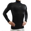 SSK Baseball Fitted High Long General Use Undershirt, Neck, Sleeve, (Black (90), XO)