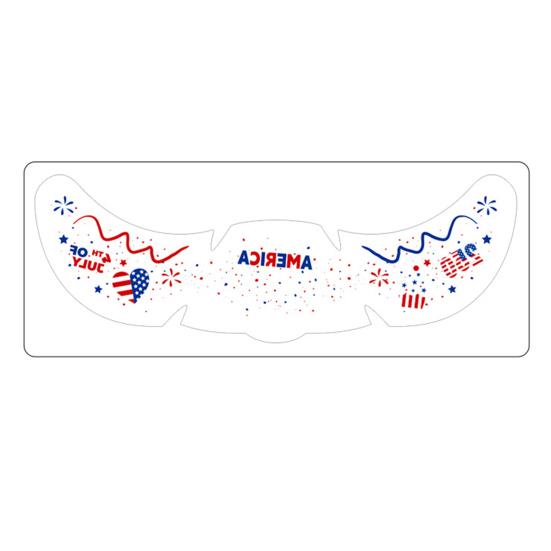 Waterproof Freckle Tattoos Stickers, USA Flag Face Stickers for Independence Day, Patriotic Temporary Body Art for Women Girls, Party Makeup