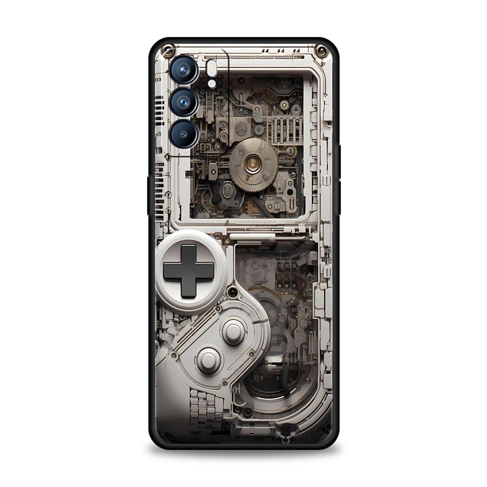 Technology Game Console Phone Case For Oppo Reno 13 12 11 10 7 F Find X5 X6 A98 A80 A79 A78 A57 A54 A31 A17 Pro Soft TPU Cover