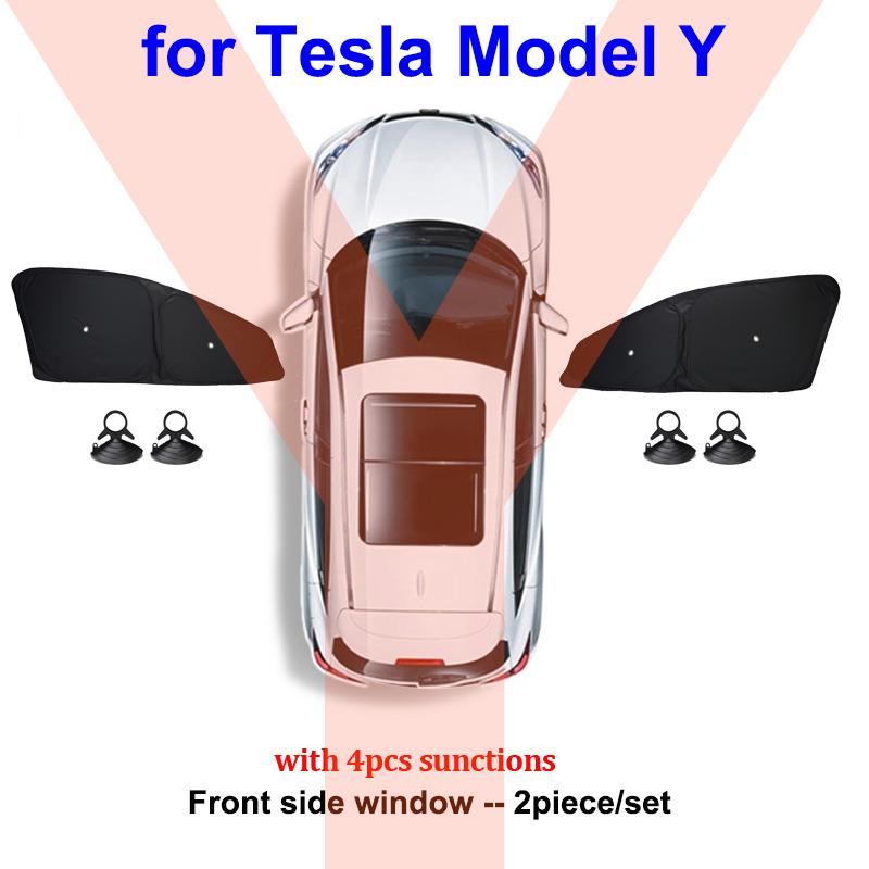 Для Tesla Model 3 2024 Highland Side Window Sun Shade Cover Присоска Передний Задний Ветровой Козырек Privacy Модель Y 2023 Солнцезащитный Козырек