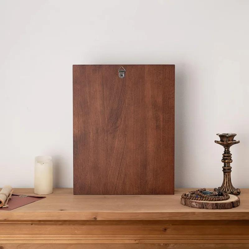 Архангел Михаил квадратная деревянная икона статуя ангела-хранителя, религиозный домашний декор для церкви, христианское искусство