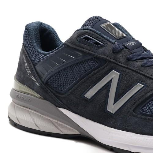 New Balance 990V5 Made In USA Navy Silver M990NV5 Men's Size Navy