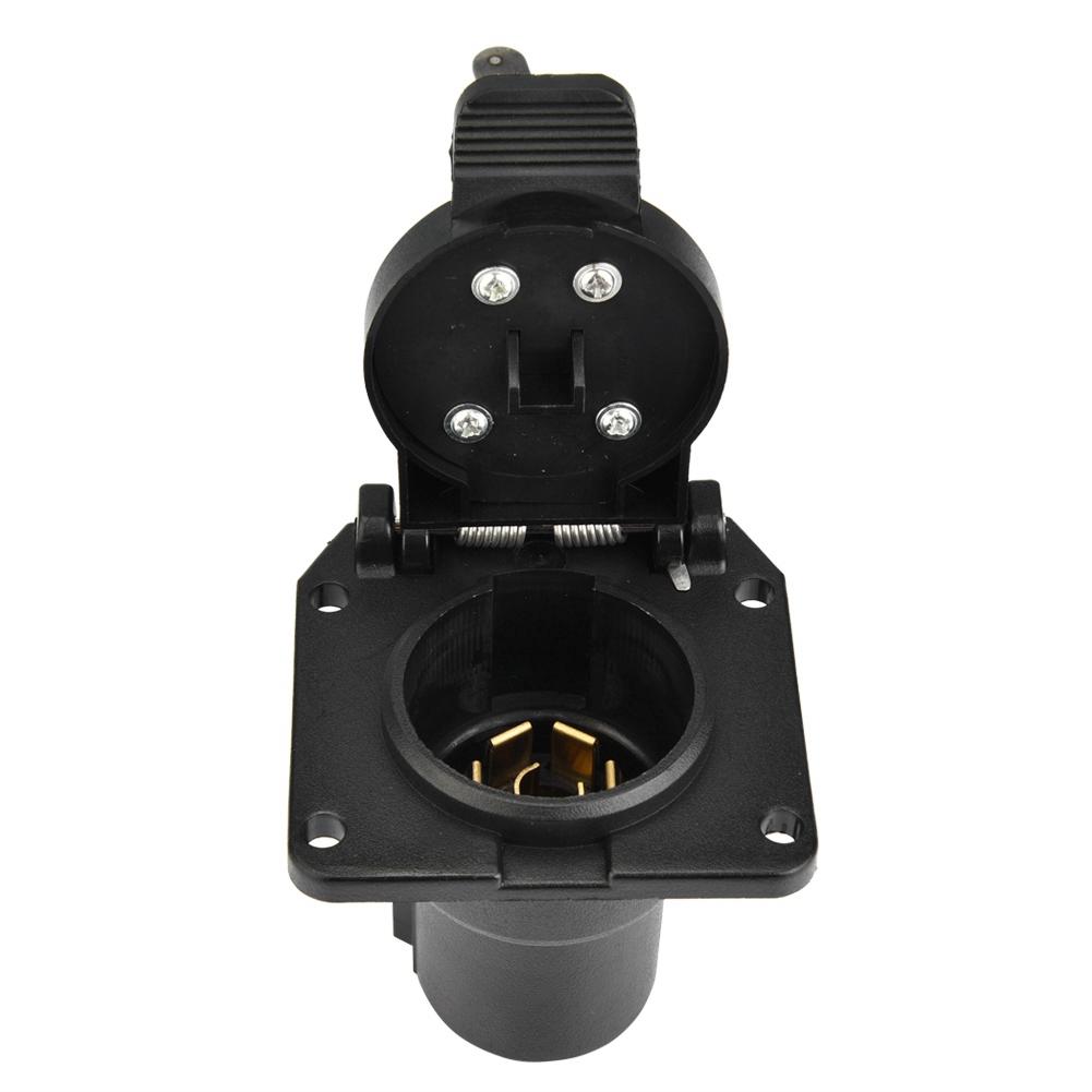 12V-24V  7Pin Car Electric Socket Trailer Socket Adapter Plug for Caravan Trailer