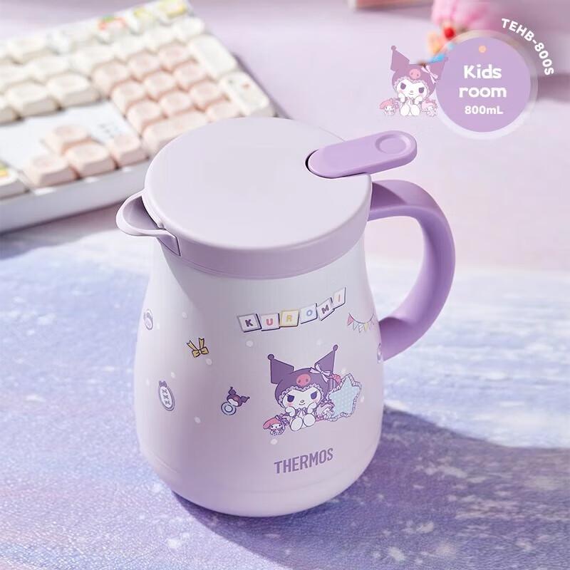 Thermos Термокружка Kuromi из нержавеющей стали 316L с ситечком для чая, 800 мл