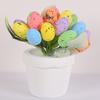 MIT Easter Egg Bonsai Artificial Potted Plant Vibrant Colorful Foam Eggs Ornament for Festive Decoration