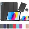 Чехол для 10-го поколения (10,9 дюйма, 2022 г.), Умная обложка с функцией автоматического пробуждения/сна, тонкая, тройная подставка, защитная жесткая задняя крышка премиум-класса из ПК