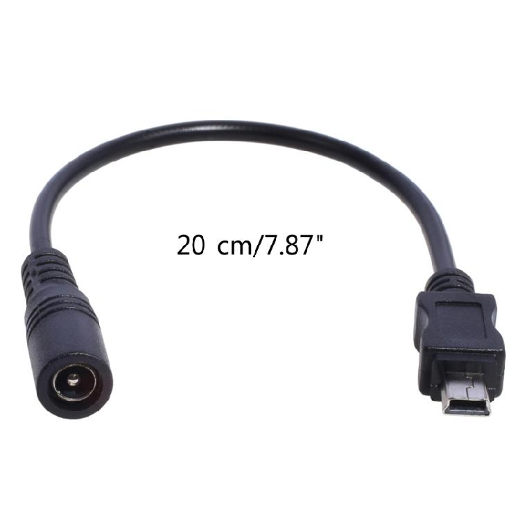 Мини USB-кабель питания 5 В 3 А, разъем DC 5.5 x 2.1 мм для зарядки динамика, MP3, MP4