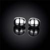 Personality Hyperbole 925 Sterling Silver Simple Smooth Egg Hoop Clip-on Earrings For Women Sterling-Silver-Jewelry Pendientes