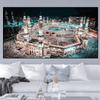 Пейзаж Мечеть Холст Картина Широкая Мекка Свет Фотографии Плакаты и принты Настенная картина Гостиная Домашний декор Без рамки
