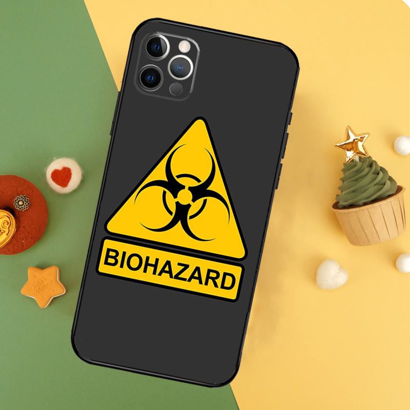 Чехол для телефона с логотипом символа биоопасности Для iPhone 17 17Air 16 15 14 13 11 12 Pro Max 12 13 Mini 16E Ударопрочный чехол