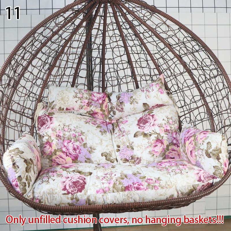 Hanging Chair Egg Chair Swing Cushion Cover Thickened Soft Rebound Breathable Non Deformable Cradle Vine Basket Cover No Padding