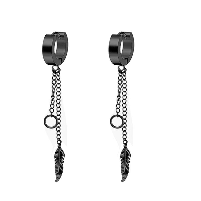 2 шт. мужские и женские персонализированные заостренные конические серьги из титановой стали, простые круглые серьги в стиле ретро, ​​зажимы для ушей в стиле хип-хоп